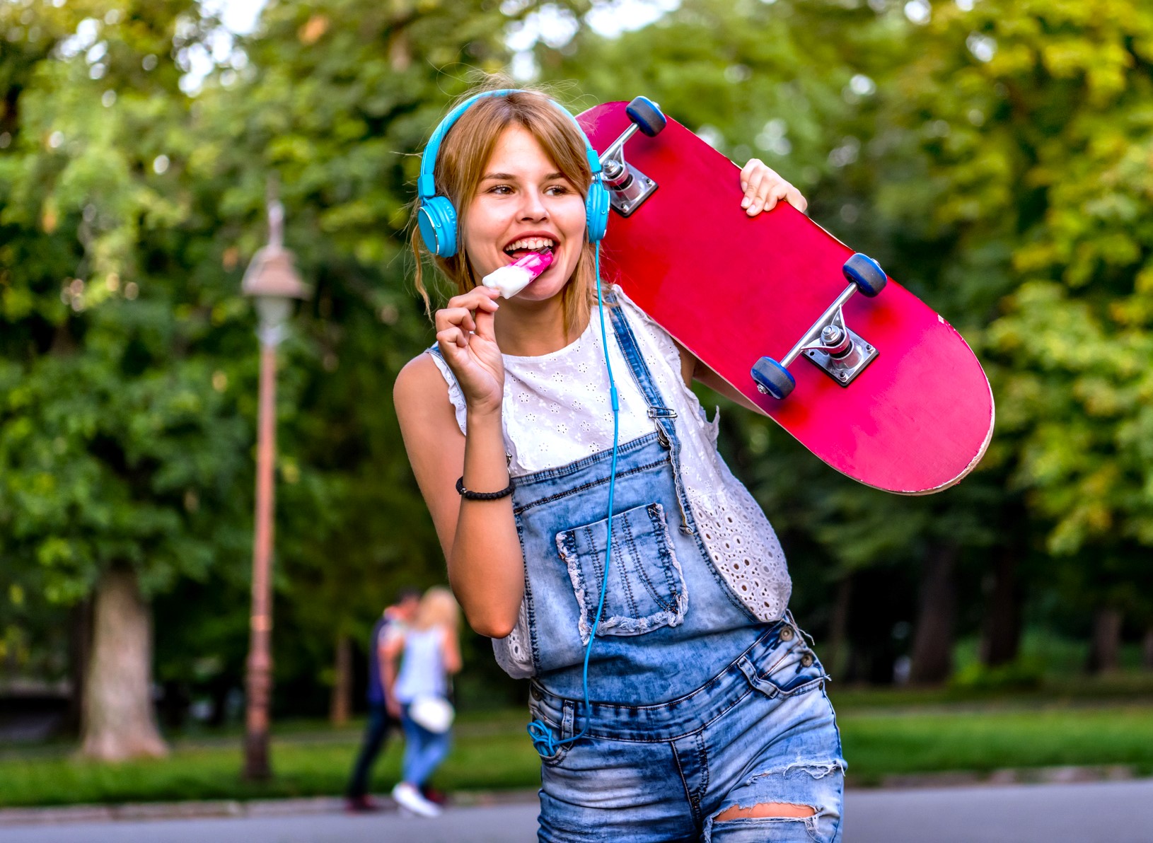 teen skateboarder